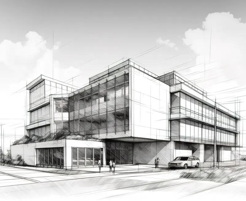 Architectural Sketch on Patterson Design, Limerick